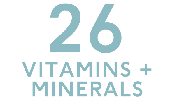 26 vitamins and minerals