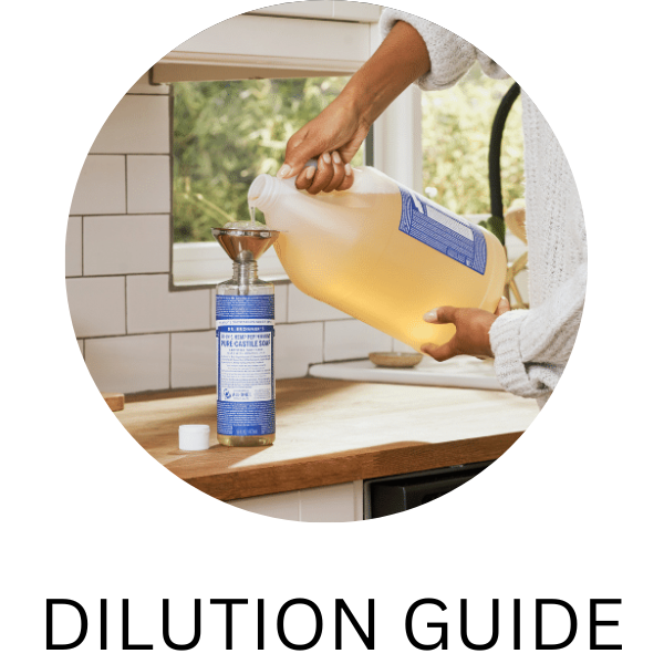 HOW TO USE DR. BRONNERS - DILUTION GUIDE