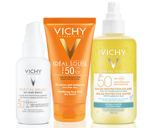 Vichy SPF and suncare range