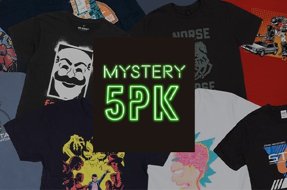 Mystery Geek T-Shirt 5er-Pack