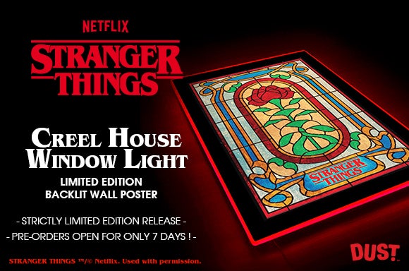 Stranger Things Season 4 - Creel House Window Backlit Poster - Zavvi Exclusive