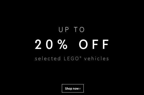 20% Off Selected LEGO Lines