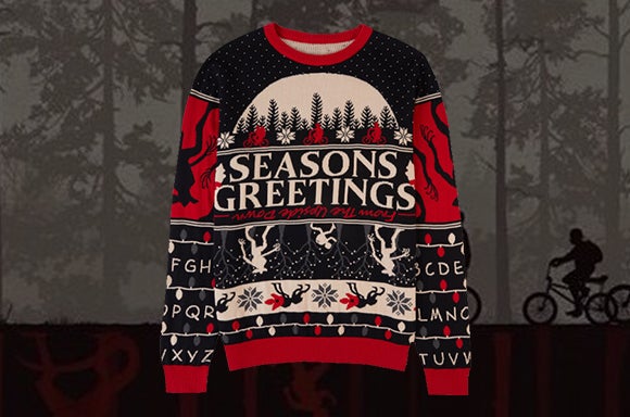 Stranger Things Seasons Greeting Christmas Knitted