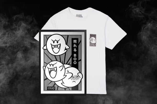 SUPER MARIO's 'BOO' TEE & ART PRINT BUNDLE