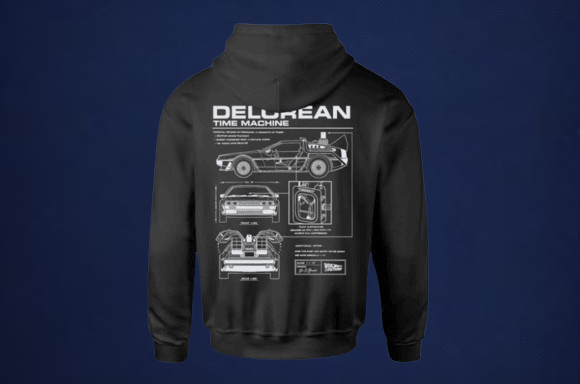 DELOREAN KIDS HOODIE
