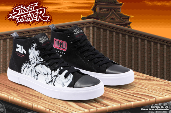 AKEDO X STREET FIGHTER BLACK SIGNATURE HIGH TOP