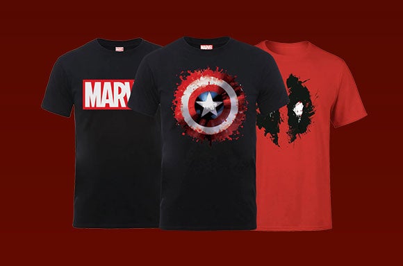 3 Marvel Tees For £25