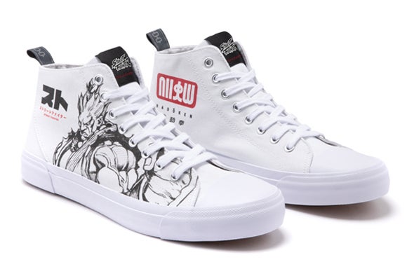 Akedo x Street Fighter White Adult Signature High Top
