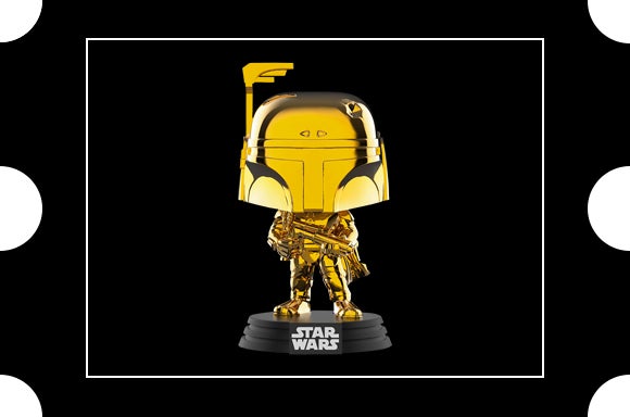 Figurine SW19 EXC Pop! Vinyl Star Wars Boba Fett Gold Chrome