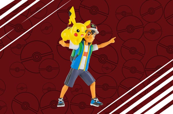 20% de réduction figurine Pokémon Pikachu et Ash Ketchum Prêt au combat