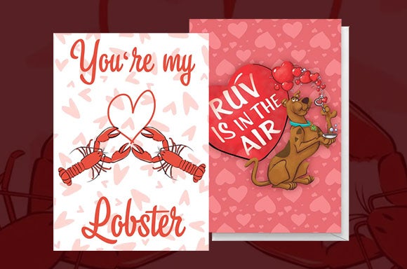 3 FOR 2 VALENTINES CARDS