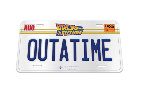 Back To The Future License Plate