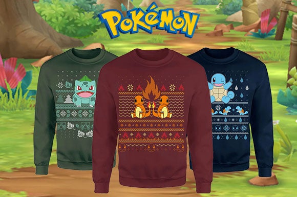 Pokémon kerstmis truien.