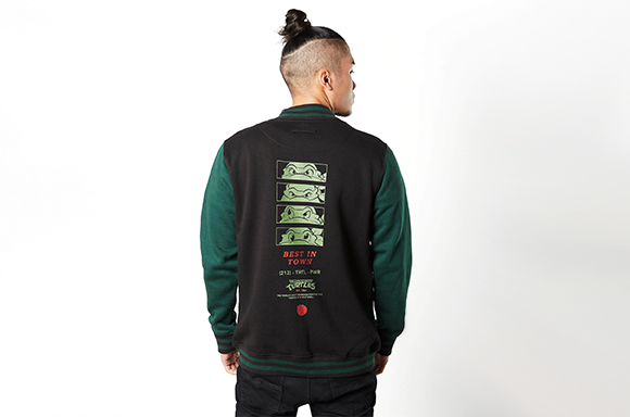Teenage Mutant Ninja Turtles - Black / Green Varsity Jacket