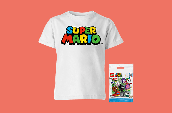 Mario Bundel: T-shirt + LEGO