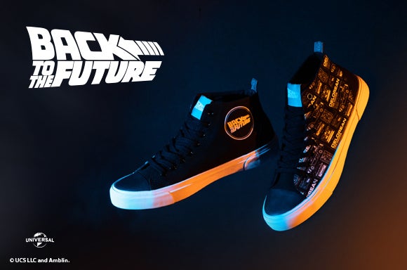 Akedo x Back To The Future Schematic Black Adult Signature High Top