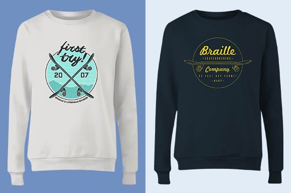 Braille Skateboarding Sweaters