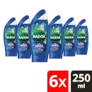 جل الاستحمام والشامبو 2 في 1 فيل أويك بالشيح والمعادن البحرية من Radox Mineral Therapy بحجم 250 مل، عبوة من 6 قطع