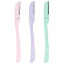 brushworks Precision Eyebrow Razor - Pastel (Pack of 3)