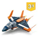 LEGO Creator: 3 in 1 Supersonic Jet, Helicopter & Boat Toy (31126)