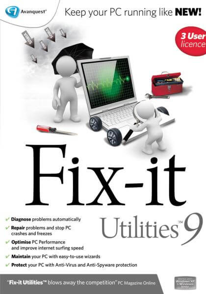Fix It Utilities 9  - 3 USER LICENCE
