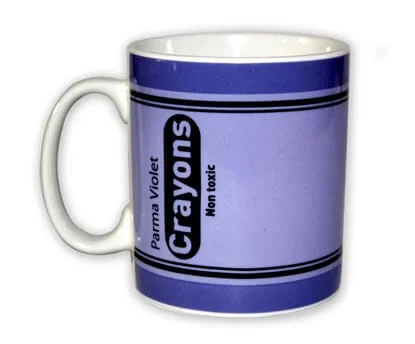 Crayon mug: Parma violet