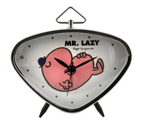 MR Men Triangular Alarm Clock Mr Lazy