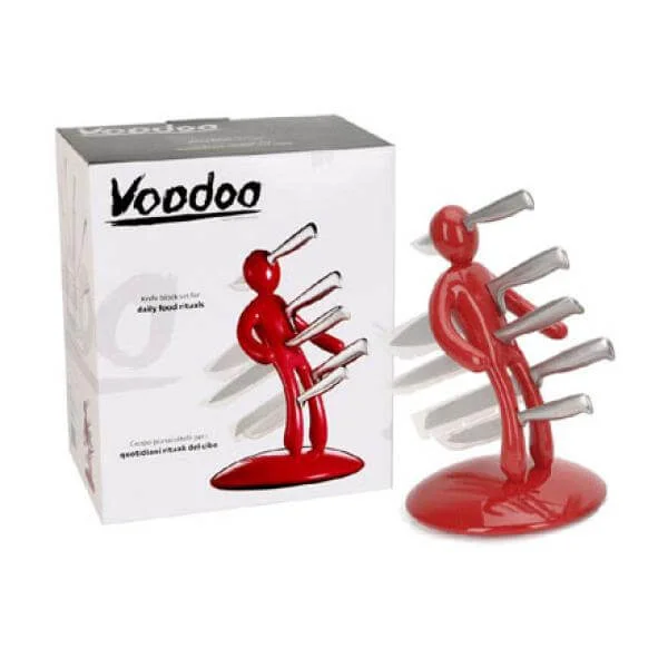 Voodoo Knife Block - Red