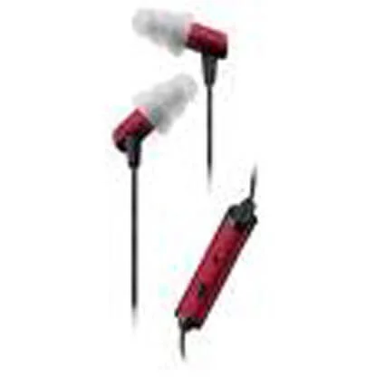 Etymotic HF2 High Fidelity Hands Free Noise-isolating headset and earphones for iPhone, Blackberry and other smartphones - Ruby