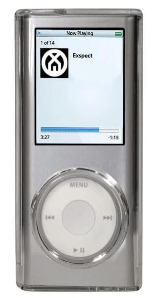 Exspect iPod Nano 4g Crystal Case - With Silicone Wheel Protector