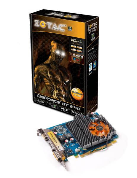 Zotac GF GT240 1GB DDR3 Graphics Card