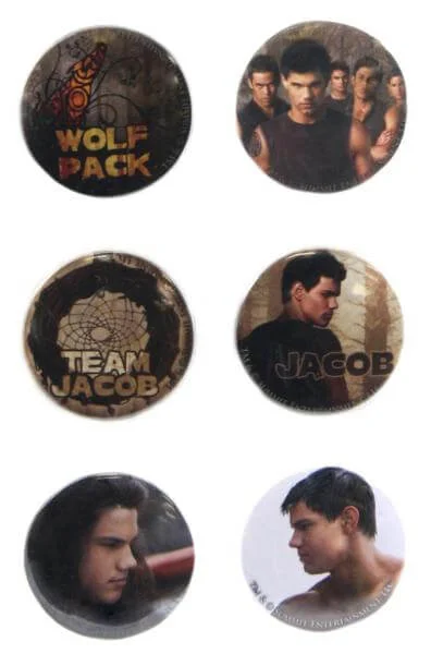 Twilight New Moon - Pin Set Of 6 Jacob Second Set