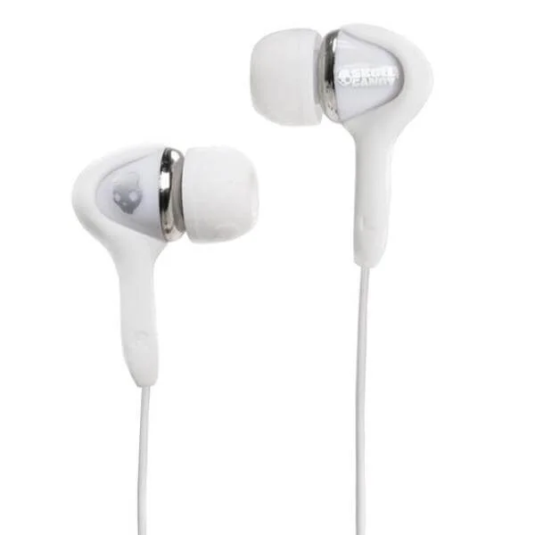 Skullcandy Smokin' Bud Headphones (White/Chrome)