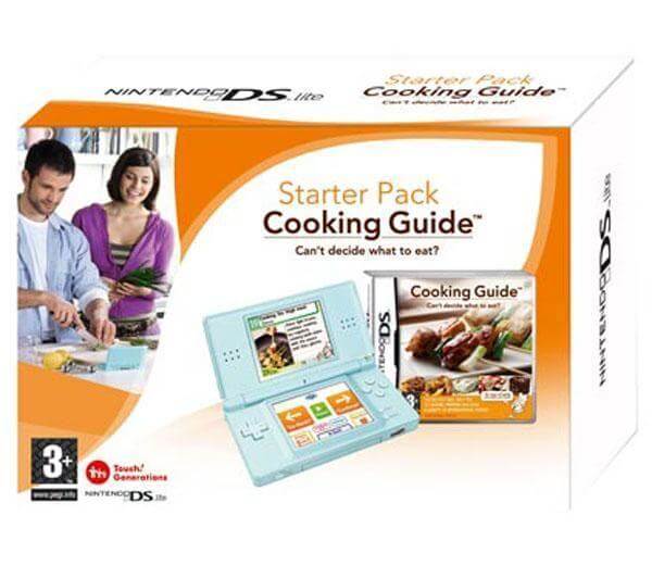 Nintendo DS Lite Turquoise Console with Cooking Guide