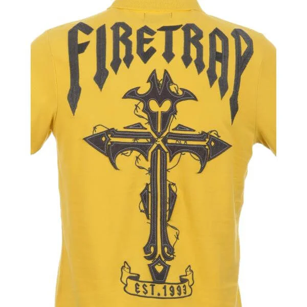 Firetrap Men's Onri Polo T - Shirt - Custard 