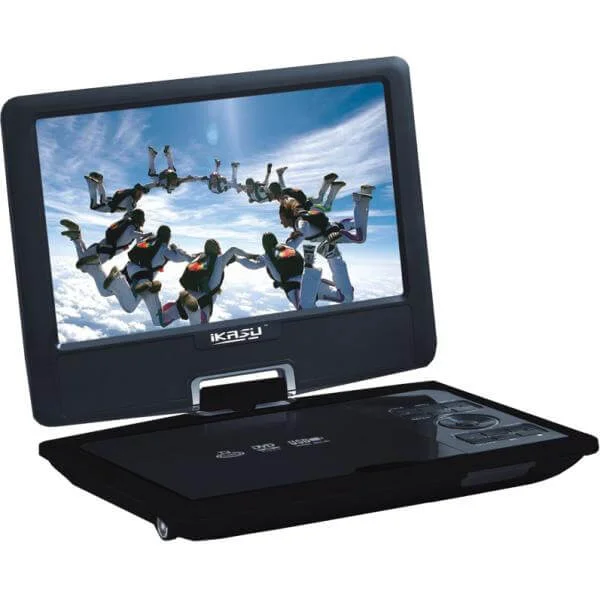 iKasu 9 Inch Portable DVD Player with Freeview and Rotating Screen 