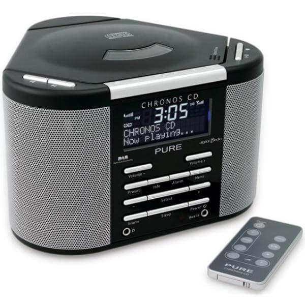 Pure Outlet Chronos CD DAB Radio - Black - Manufacturer Refurbished