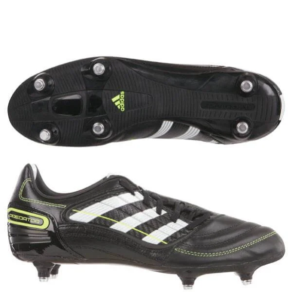 adidas Predator Absolado X SG Football Boot - Black/Running White/Electricity
