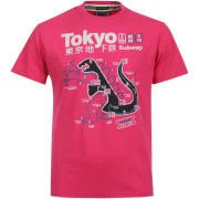 Chunk Men's Tokyo Subway T-Shirt - Hot Pink