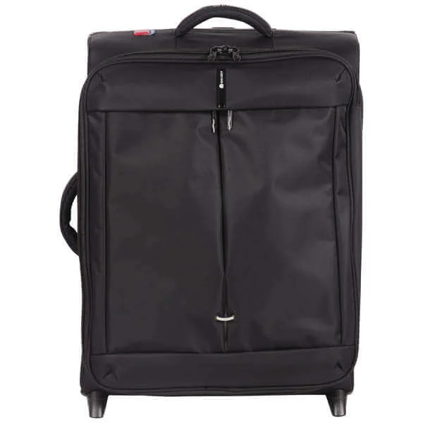Delsey Fiber Lite 50Cm Expandable Cabin Trolley Case - Black