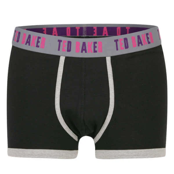 Ted Baker Paxton Plain Moulded Pouch Boxer - Black