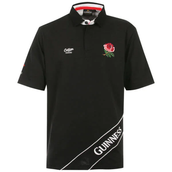 Cotton Traders England Pique Polo Classic - Black