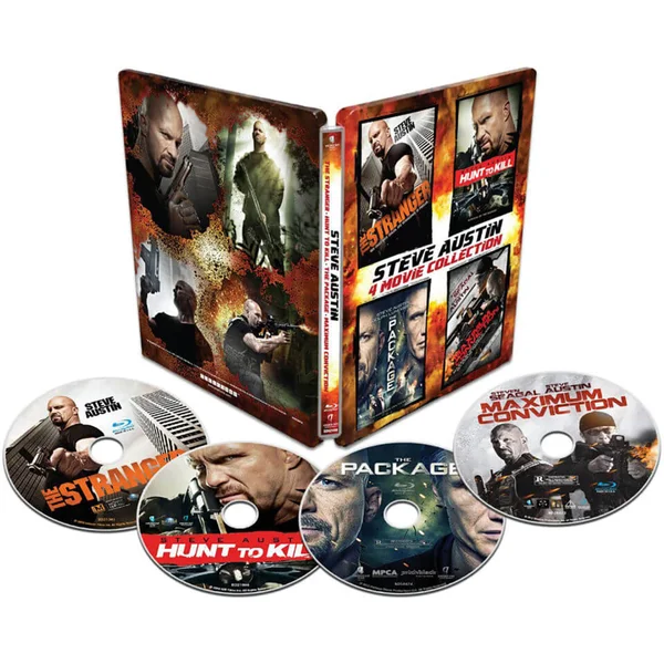 Steve Austin 4-Pack - Import - Limited Edition Steelbook (Region 1)
