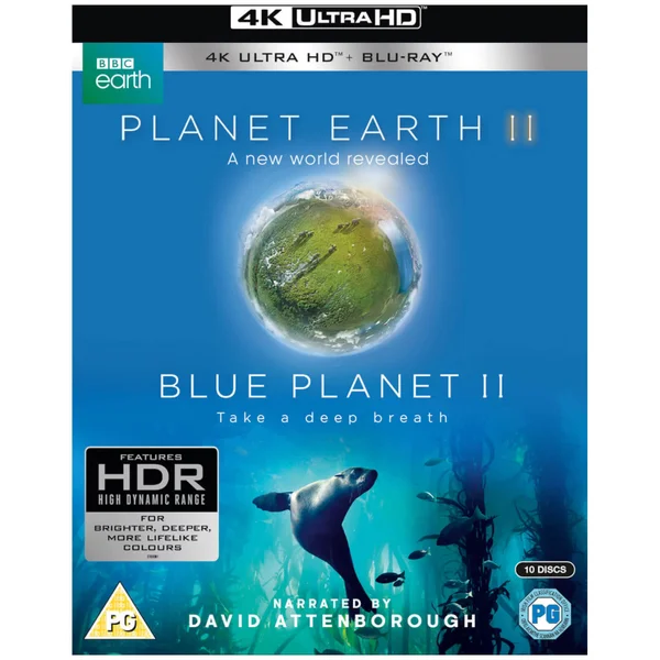 Planet Earth II & Blue Planet II Boxset - 4K Ultra HD