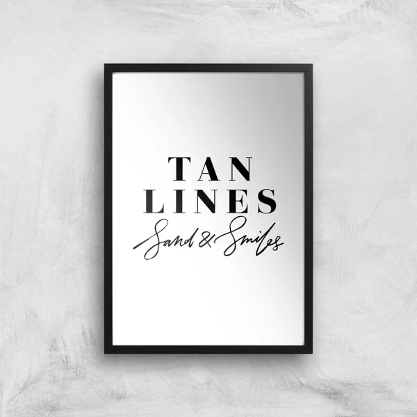 PlanetA444 Tan Lines, Sand and Smiles Art Print
