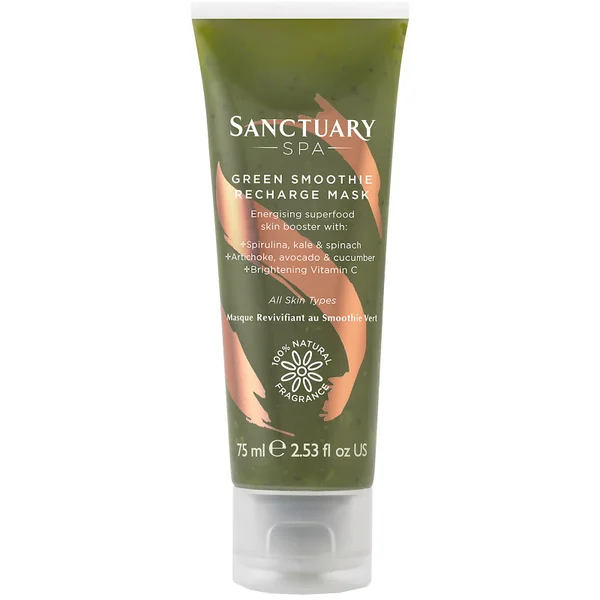 Sanctuary Spa Green Smoothie Re-Charge Mask -kasvonaamio 75ml