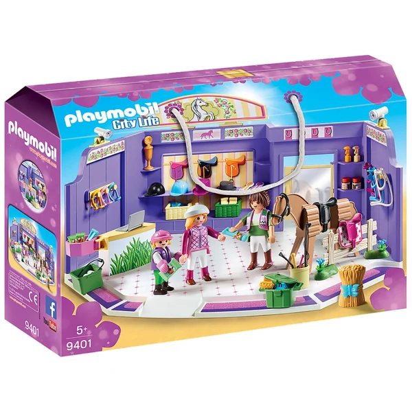 Playmobil City Life Paardentuigwinkel met houten paard (9401)
