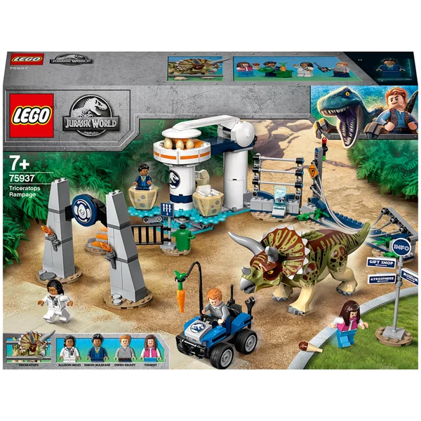 LEGO Jurassic World: Triceratops Rampage Dinosaur Toy (75937)