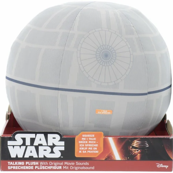 Star Wars Deluxe Pluche - 30 cm Sprekende Lichtgevende Death Star