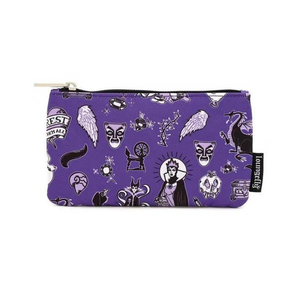 Loungefly Disney Villain Icons Aop Nylon Pouch